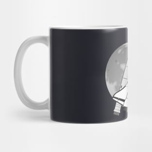 Space Shuttle T-Shirt Landing On The Moon Rocket Spaceship Mug